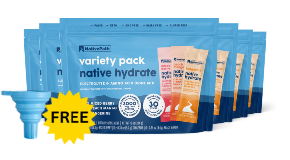Native Hydrate 6 Bags Funnel